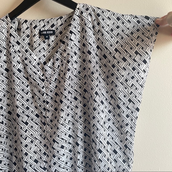 Ilana Kohn cotton easy shift dress black and white size M lightweight - Picture 4 of 9